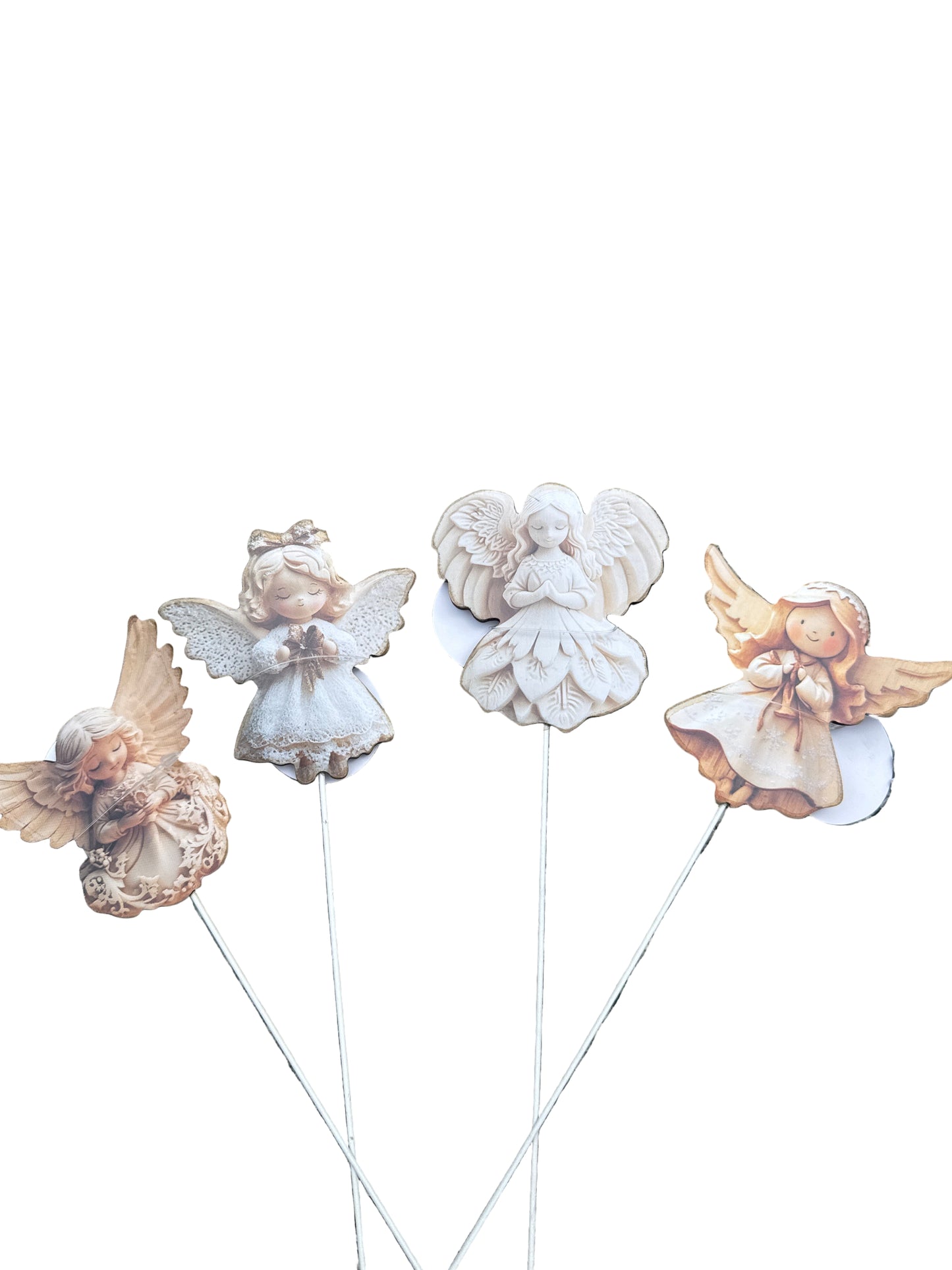 Assorted Wooden Angel Pick