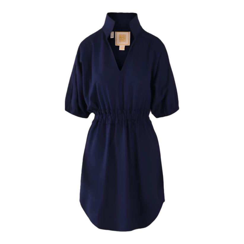 Emily McCarthy Palmer Dress- Navy Ponte