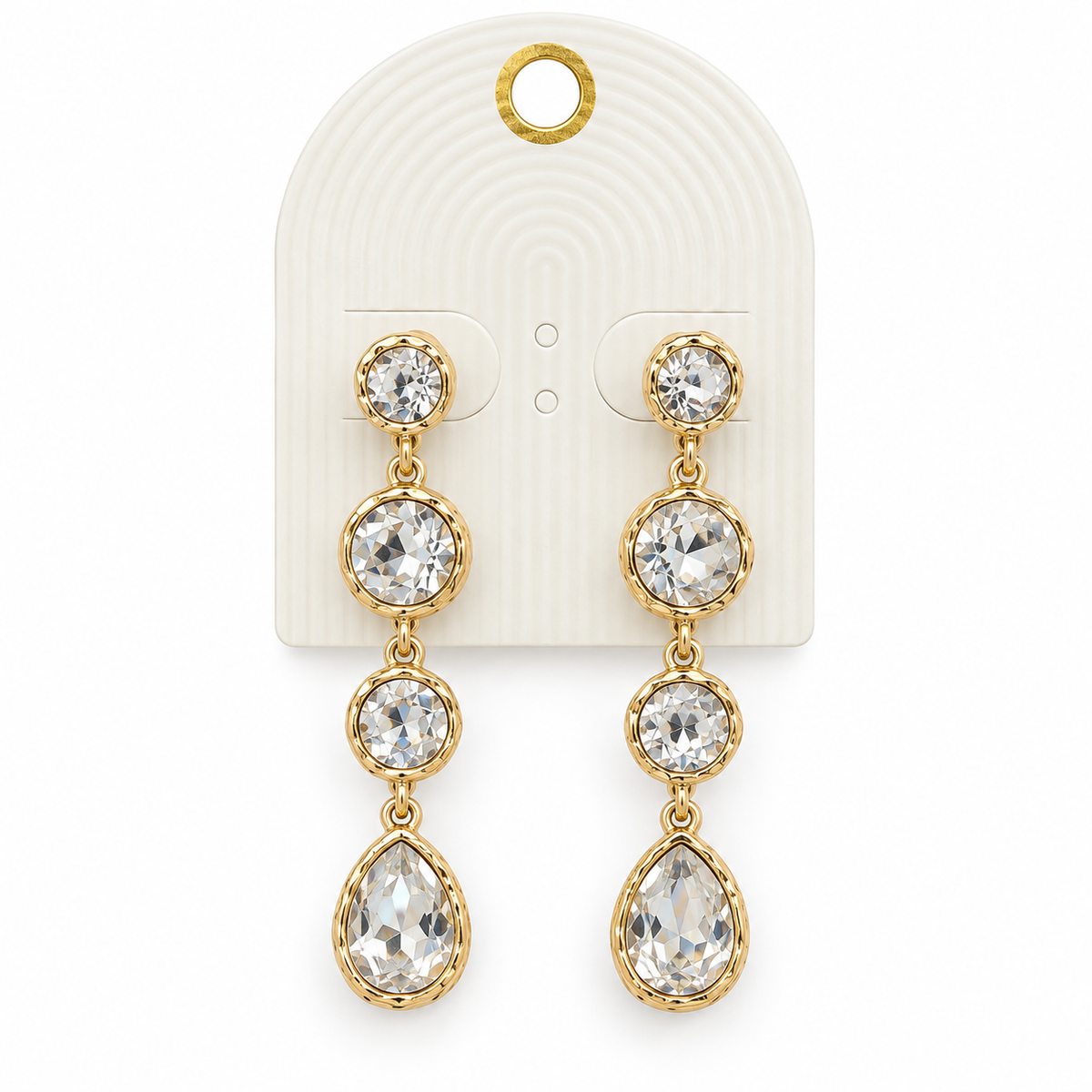 Crystal Cascade Drop Earrings