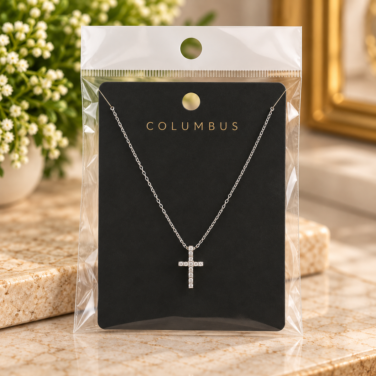 Faithfully Yours Dainty Cross Necklace