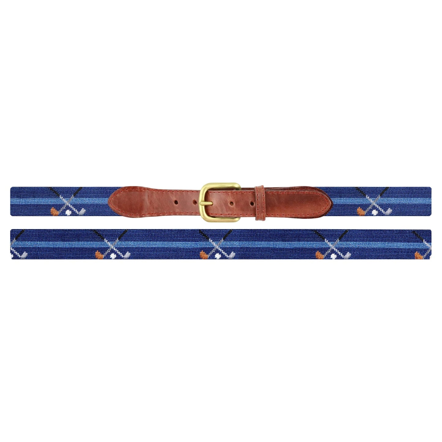 Smathers & Branson Crossed Clubs Belt – Classic Navy | Men’s Premium Accessories