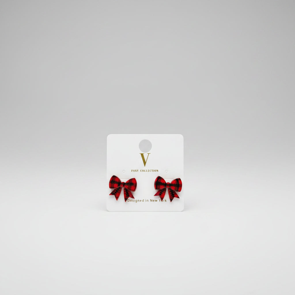 GAMEDAY 20 mm Printed Football Bow Earrings