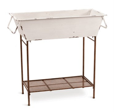 Deer Park White Tub Planter