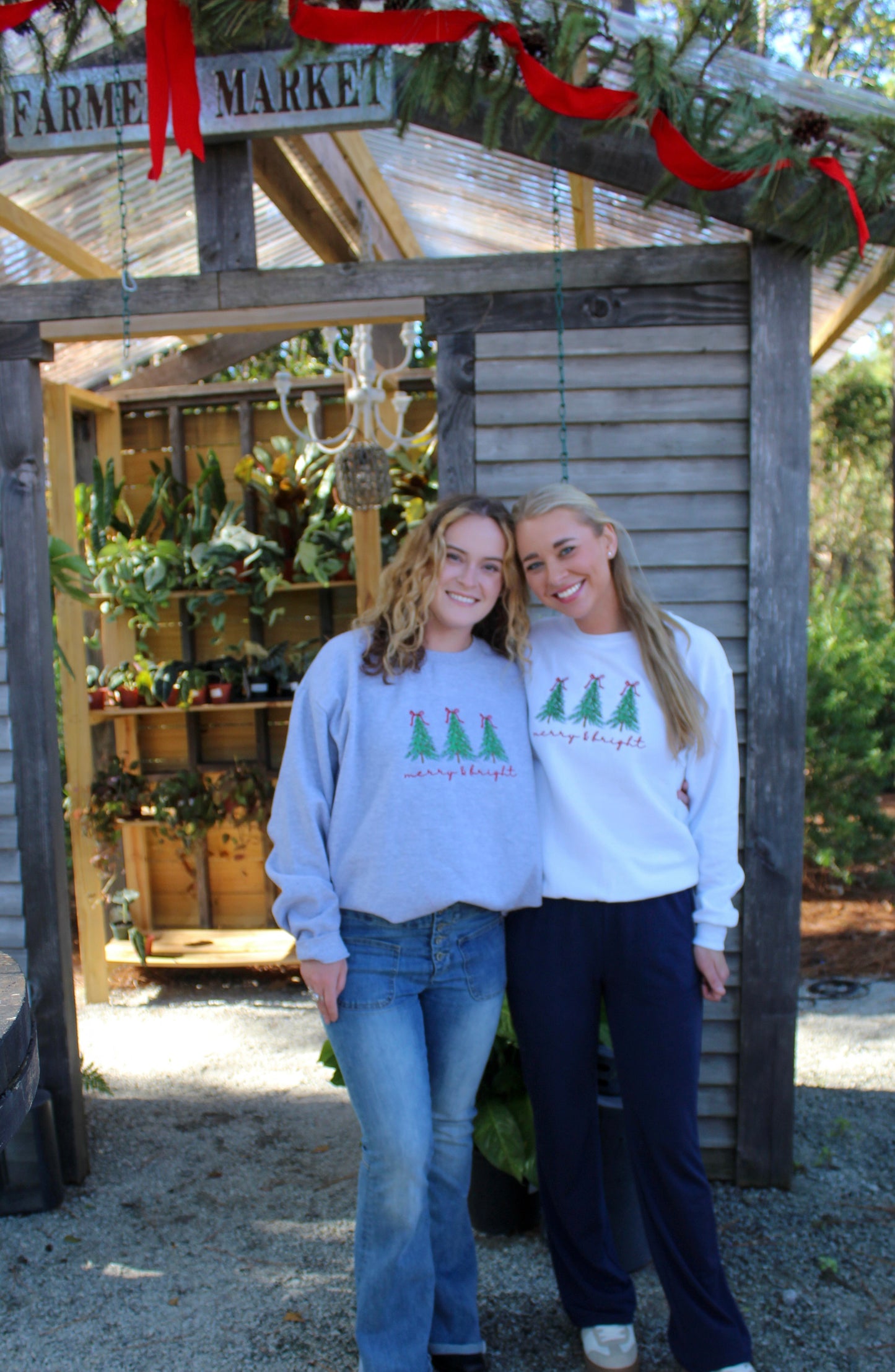 Merry & Bright Tree Crew Neck