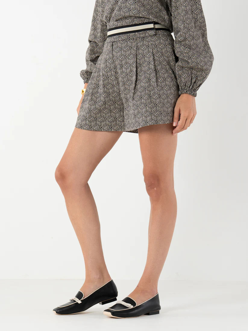 Relaxed Monogram Shorts – Black