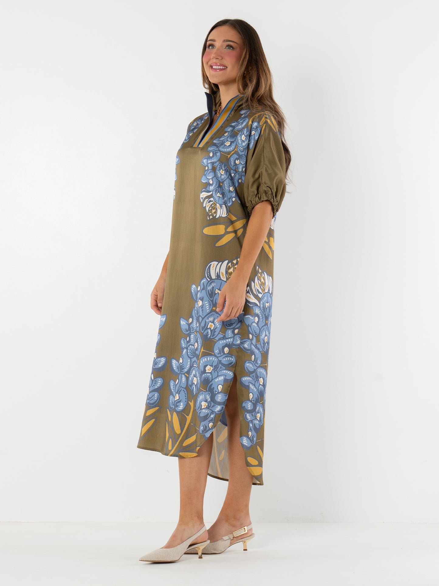 Emily McCarthy Bluebonnet Poppy Caftan
