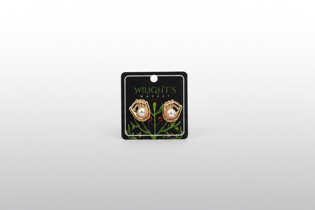 Sports Glove and Ball Earrings