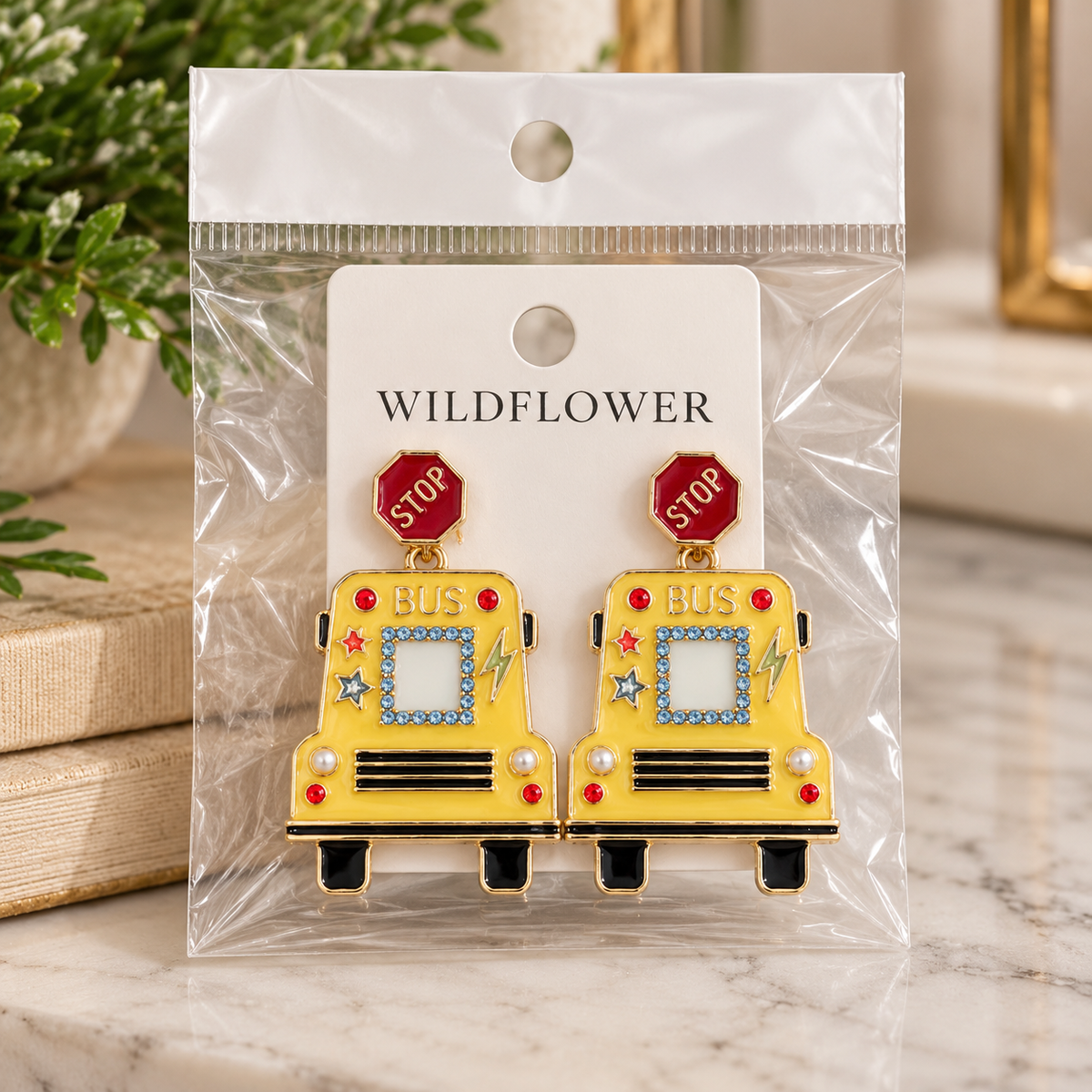 Beep Beep! School Bus Statement Earrings 🚌✨