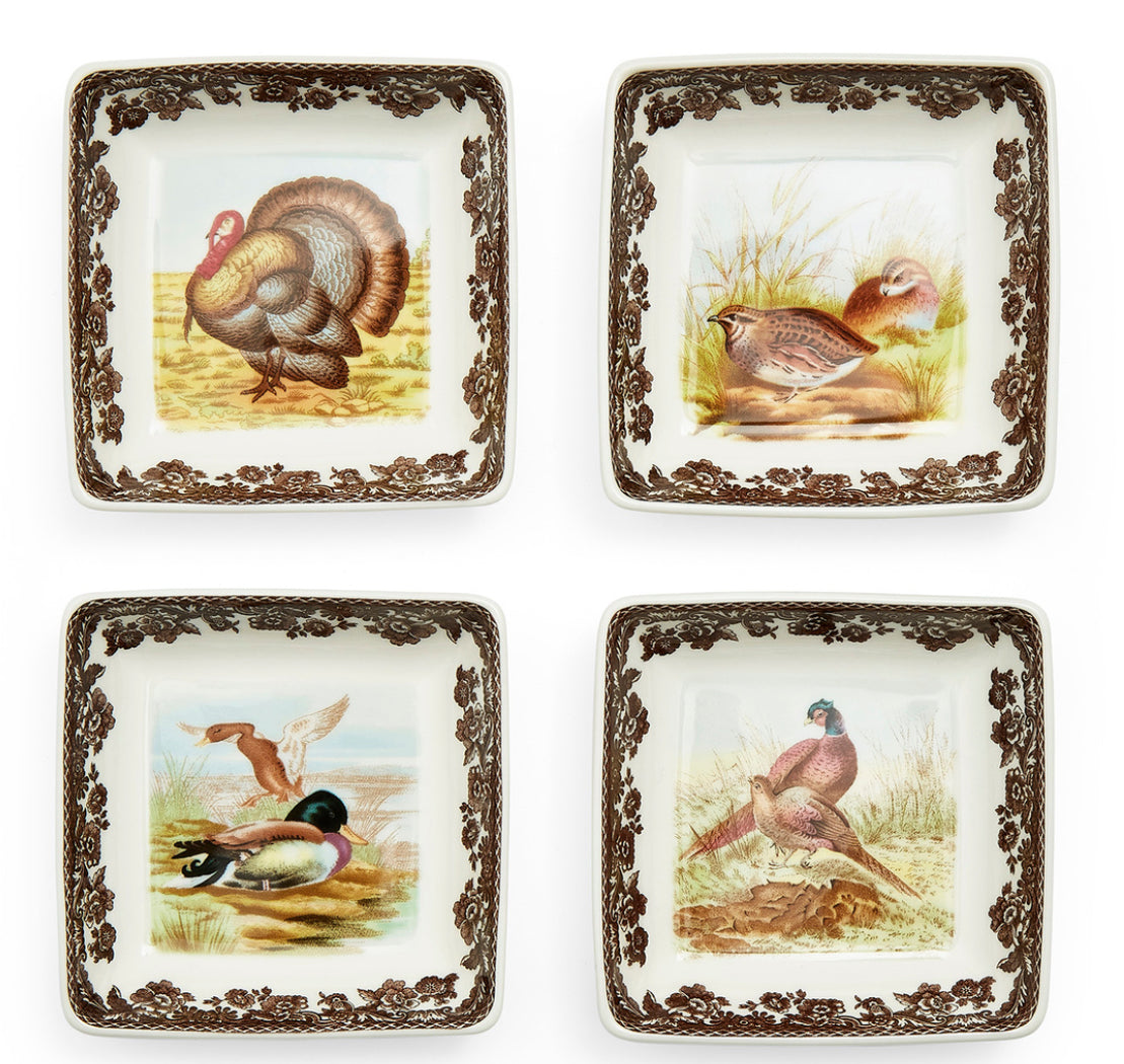Spode Woodland Square Dish S/4