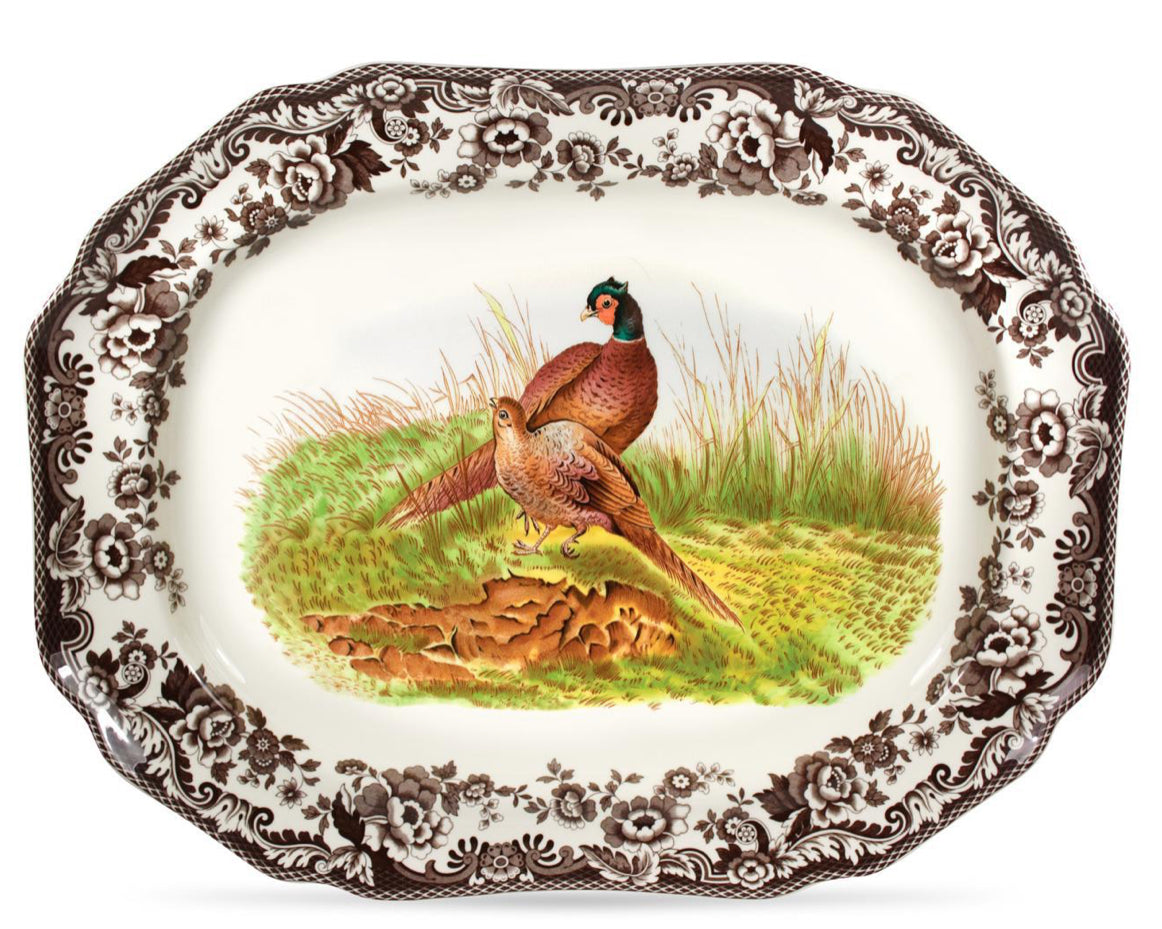 Spode Woodland Pheasant Platter 19"