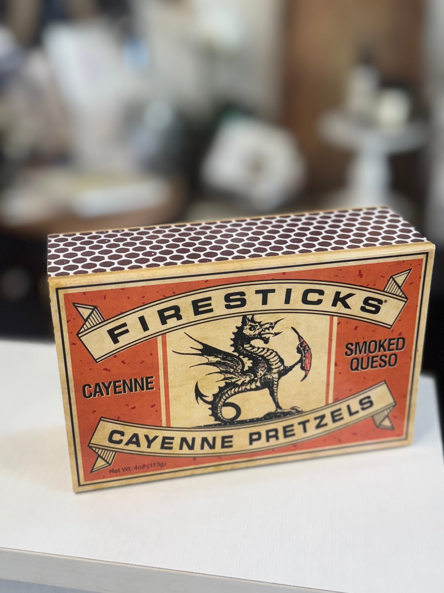 Smoked Queso Firesticks Cayenne Pretzels