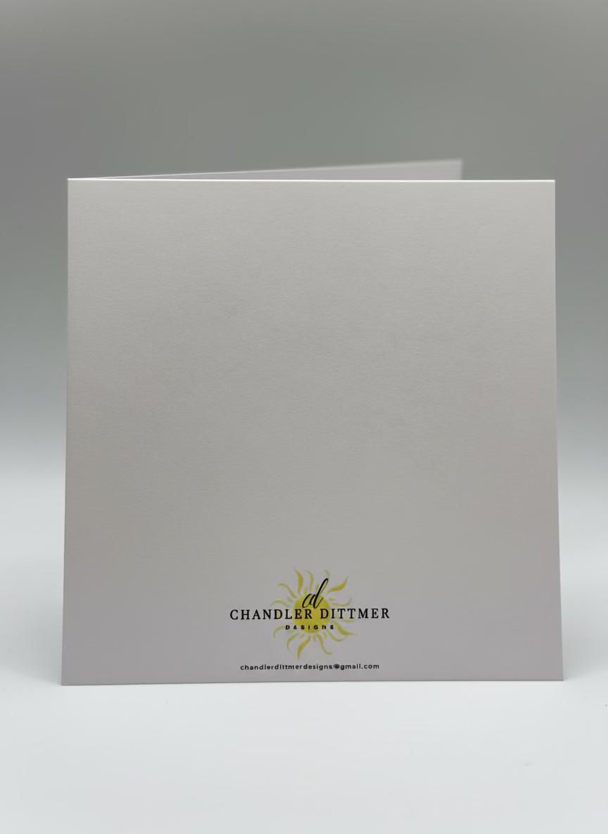 Hand-Painted Watercolor Wreath Christmas Card with envelope– Elegant, Artistic & Perfect for the Season