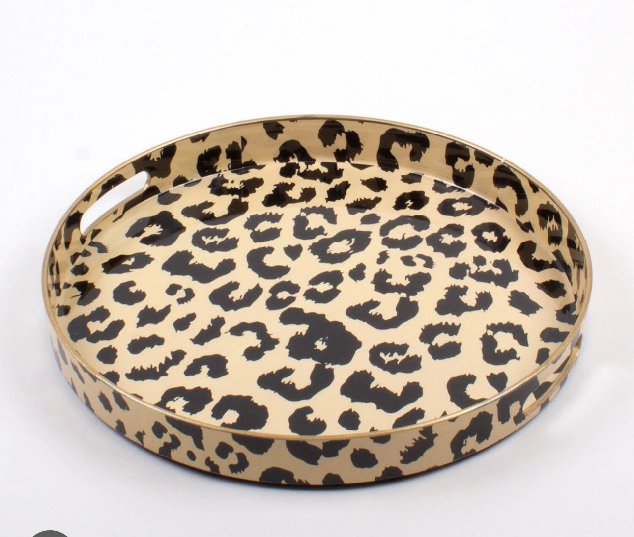 Leopard Round Tray