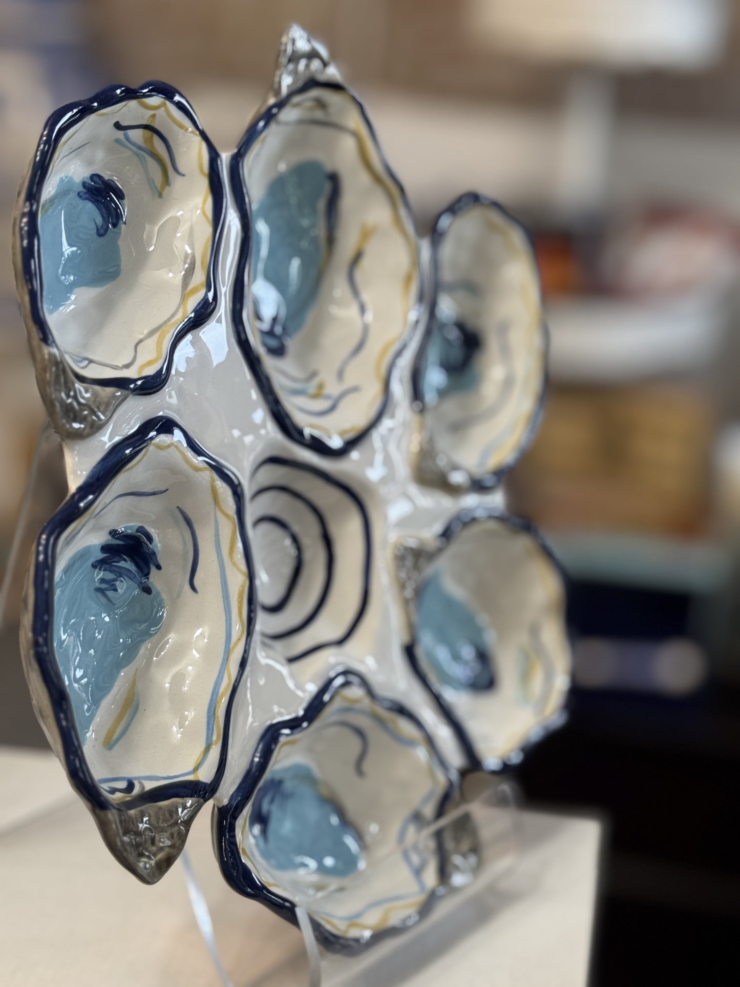 Coton Colors Oyster Half Dozen Plate
