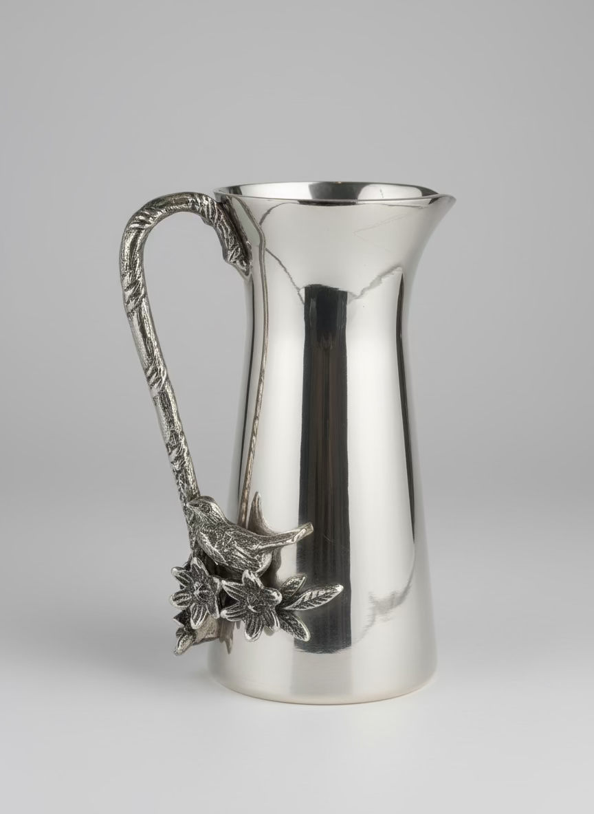 The Songbird Silver Pitcher