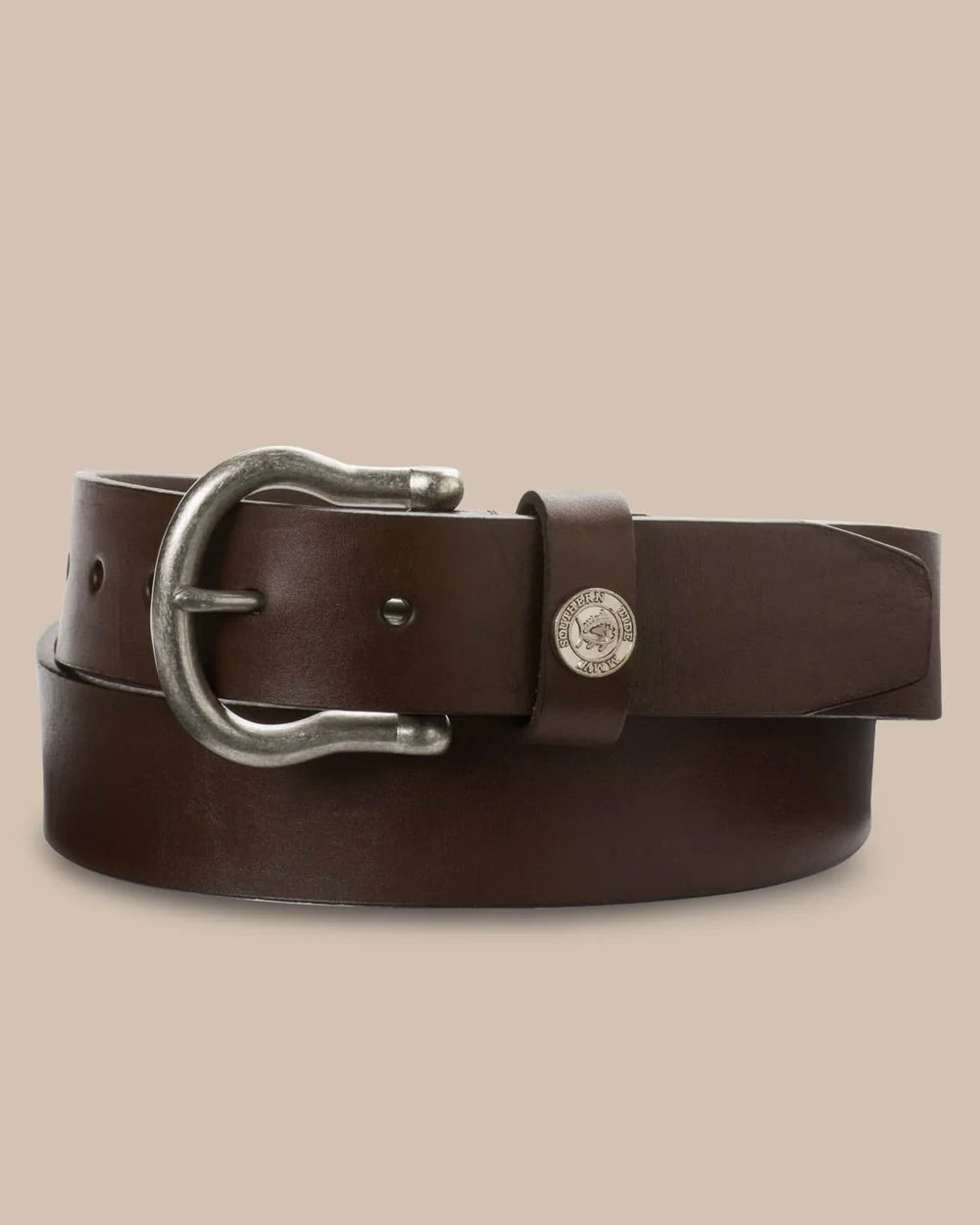 Southern Tide Leather Shackle Belt