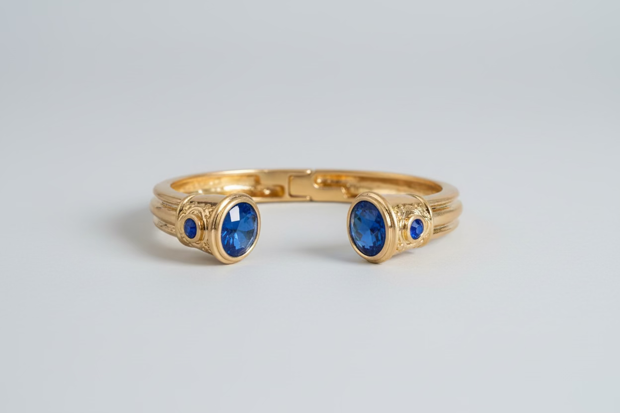 Wrights Blue Gem Cuff