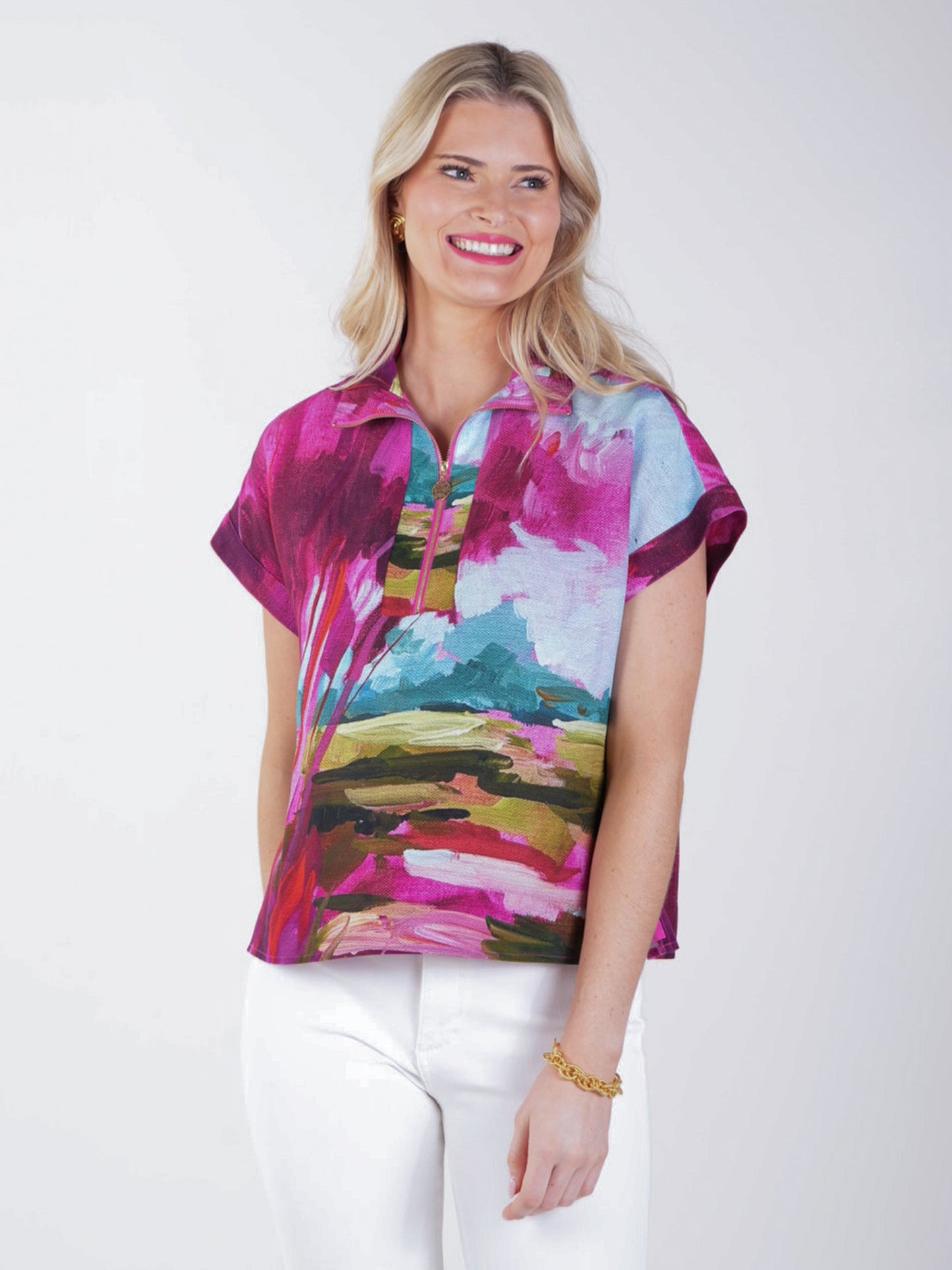 Emily McCarthy Poppy Pullover Bellamy Sunset