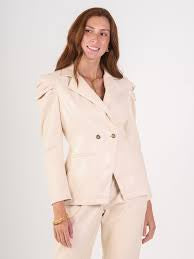 Emily McCarthy Vegan Leather Bradshaw Blazer