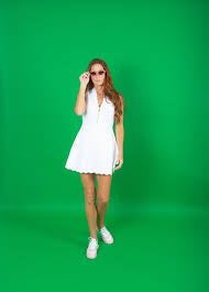 Emily McCarthy Varsity Orchid Dress- White