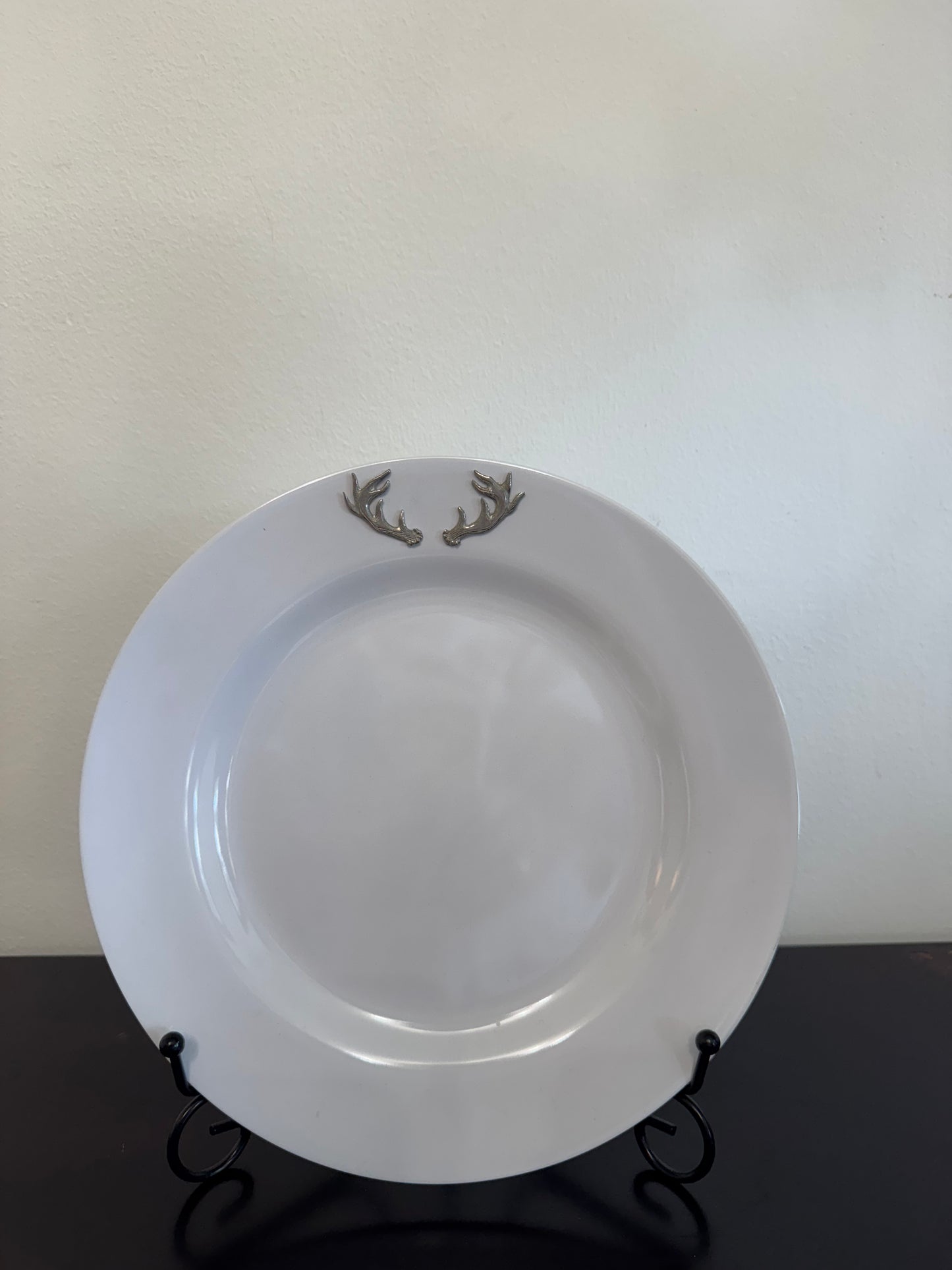 Elk / Deer Antlers Melamine Lunch Plates - Set of 4
