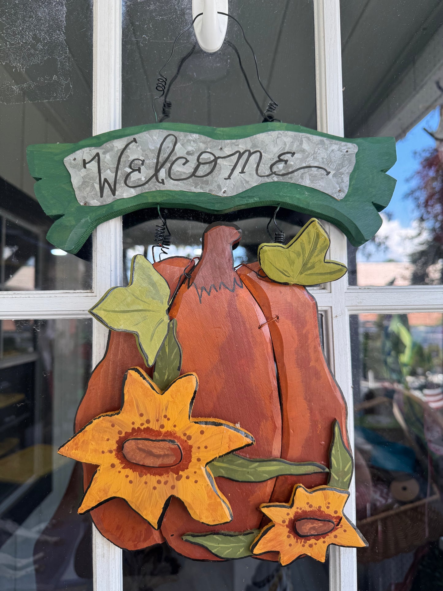 Welcome Pumpkin Door Hang
