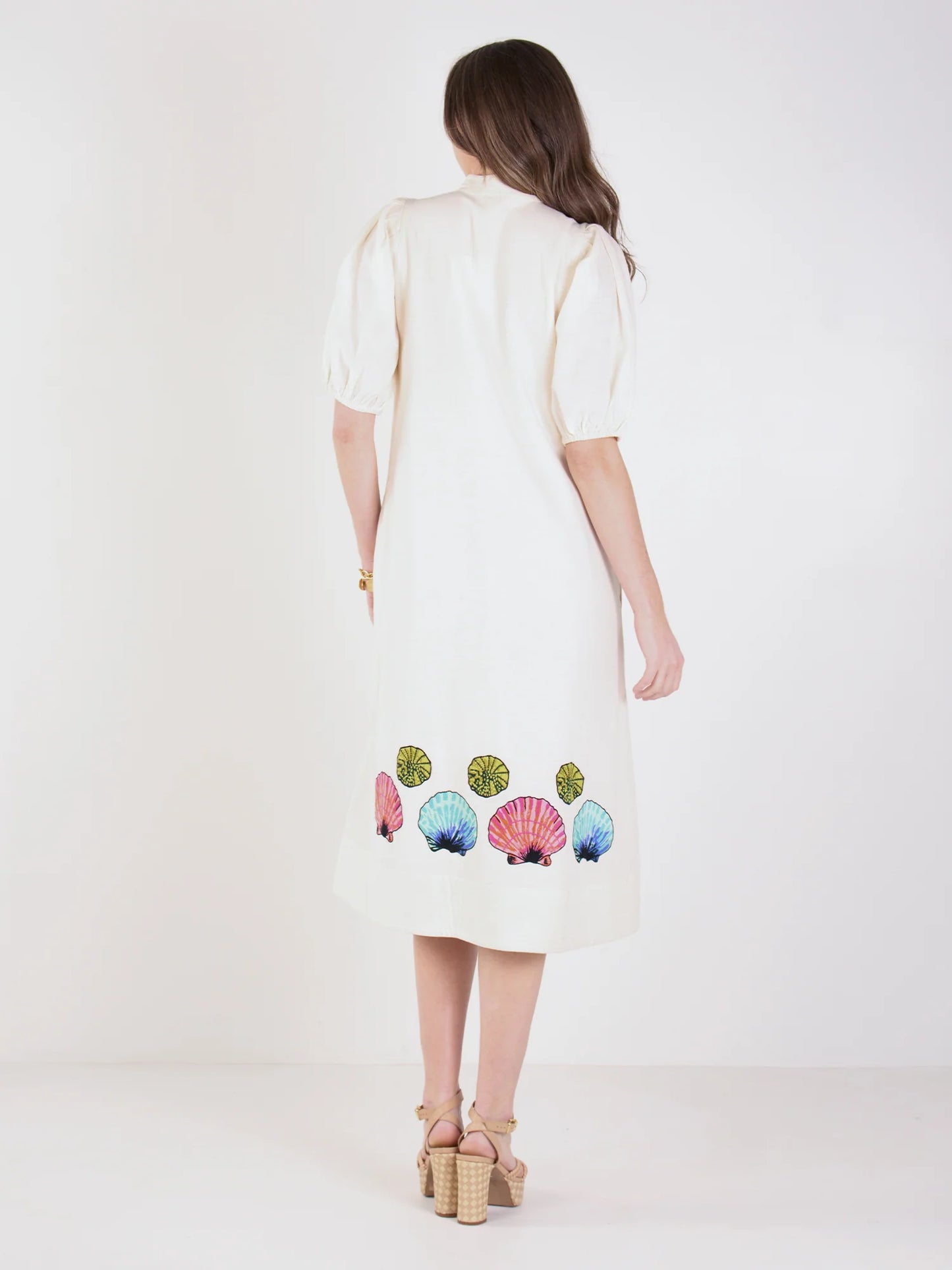 Emily McCarthy-Seaside linen Hampton dress