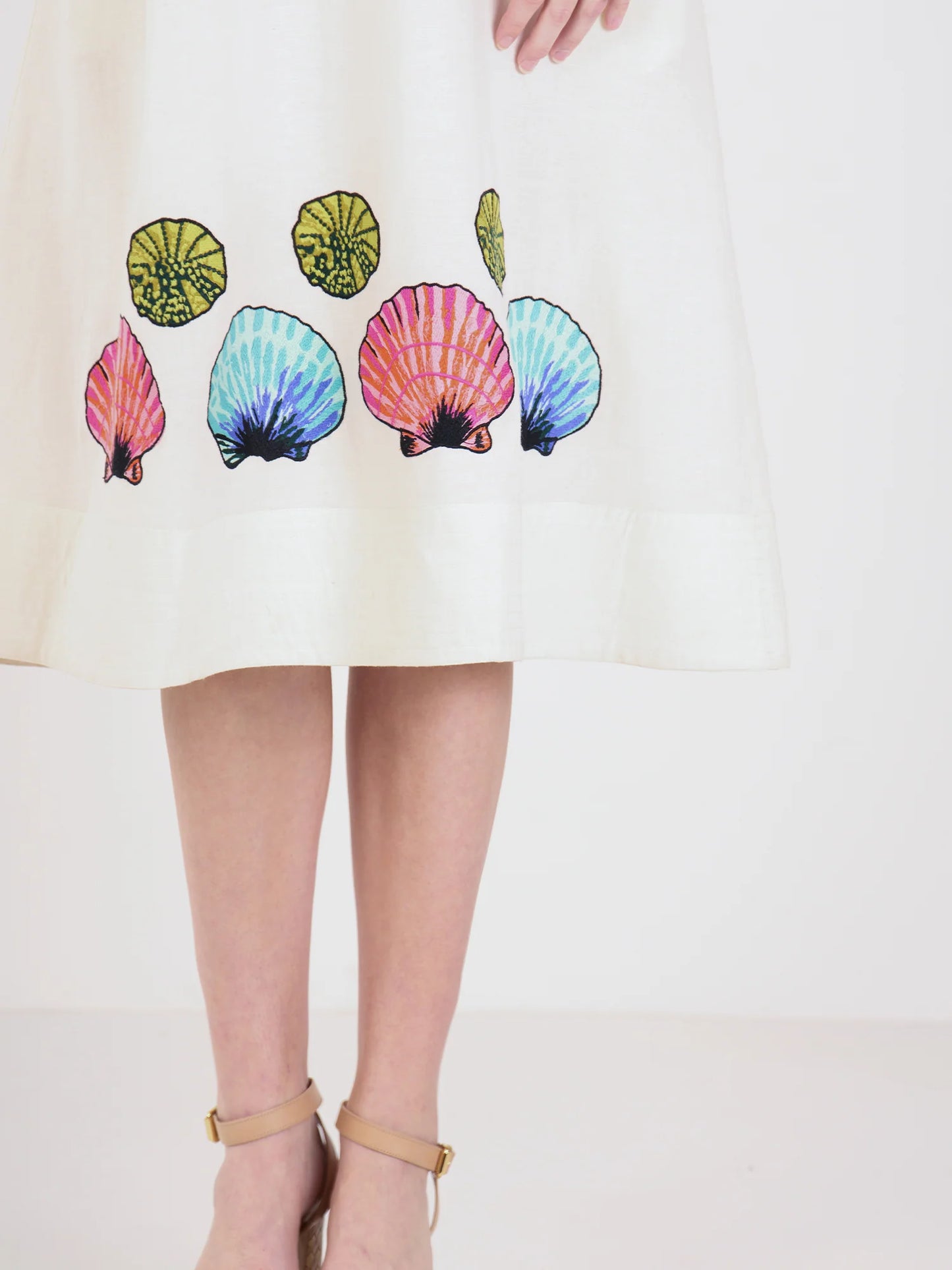 Emily McCarthy-Seaside linen Hampton dress