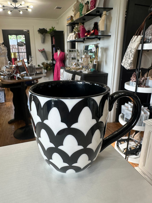 Coton Colors Black Arabesque Mug