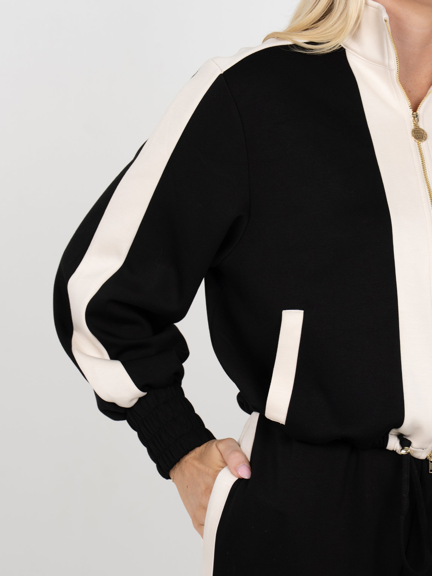 Emily McCarthy Bailey Bomber Jacket – Midnight Vanilla | Women’s Boutique Fashion