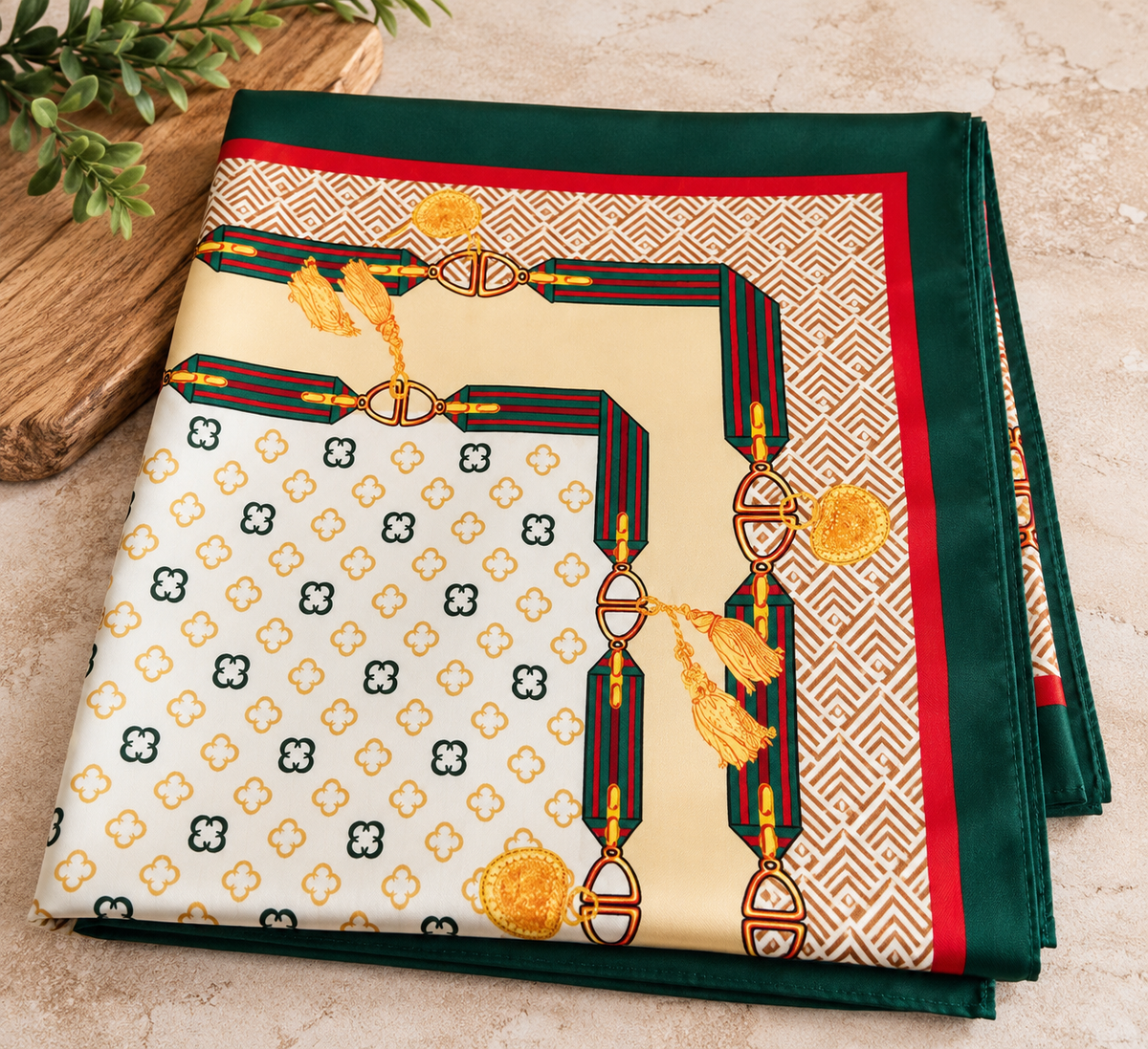The Equestrian Elegance Printed Scarf
