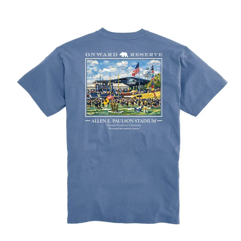 Onward Reserve Georgia Southern Paulson Stadium Tee in Blue