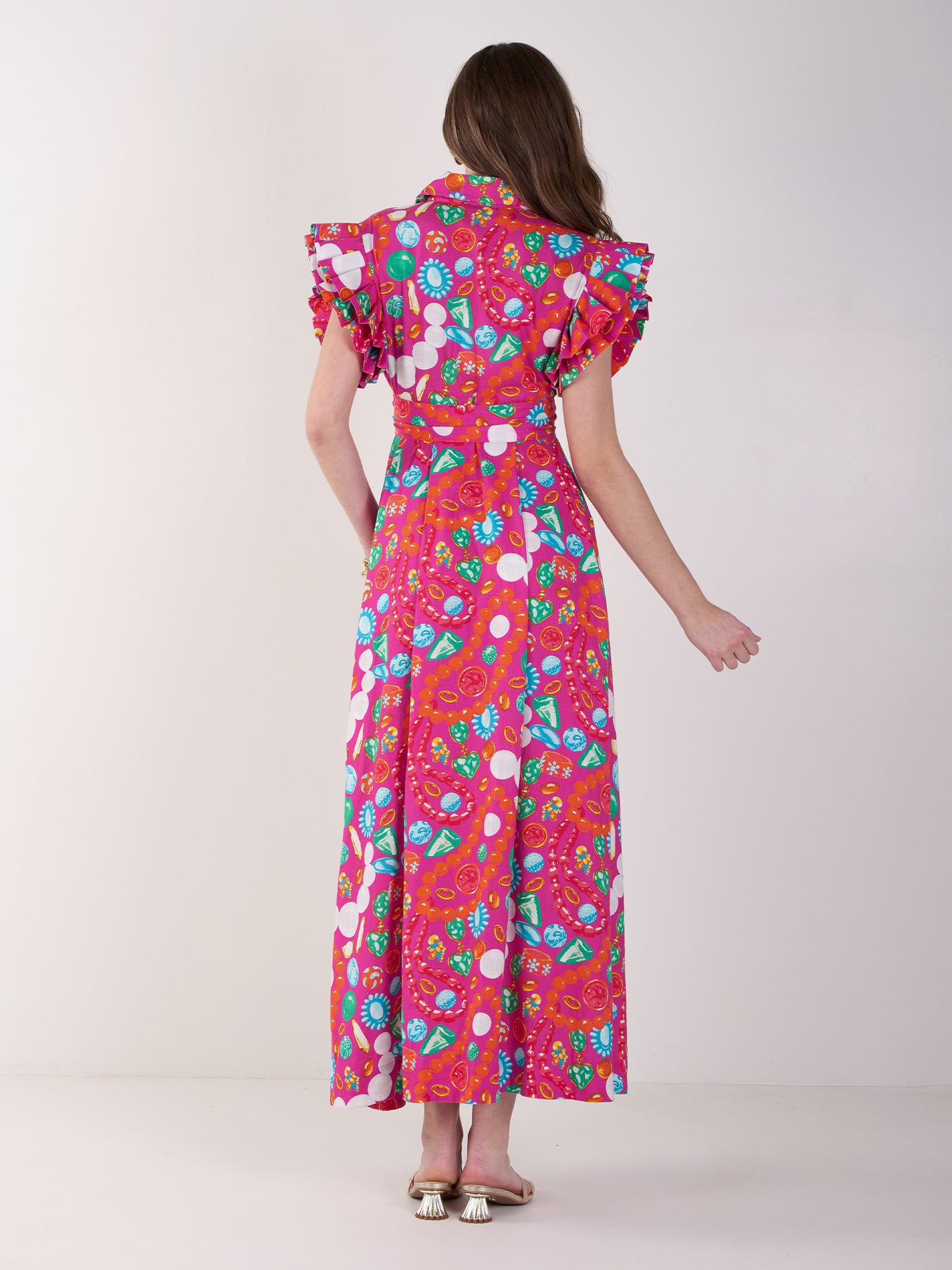 Emily McCarthy Anderson Dress in Jewelry Box Print