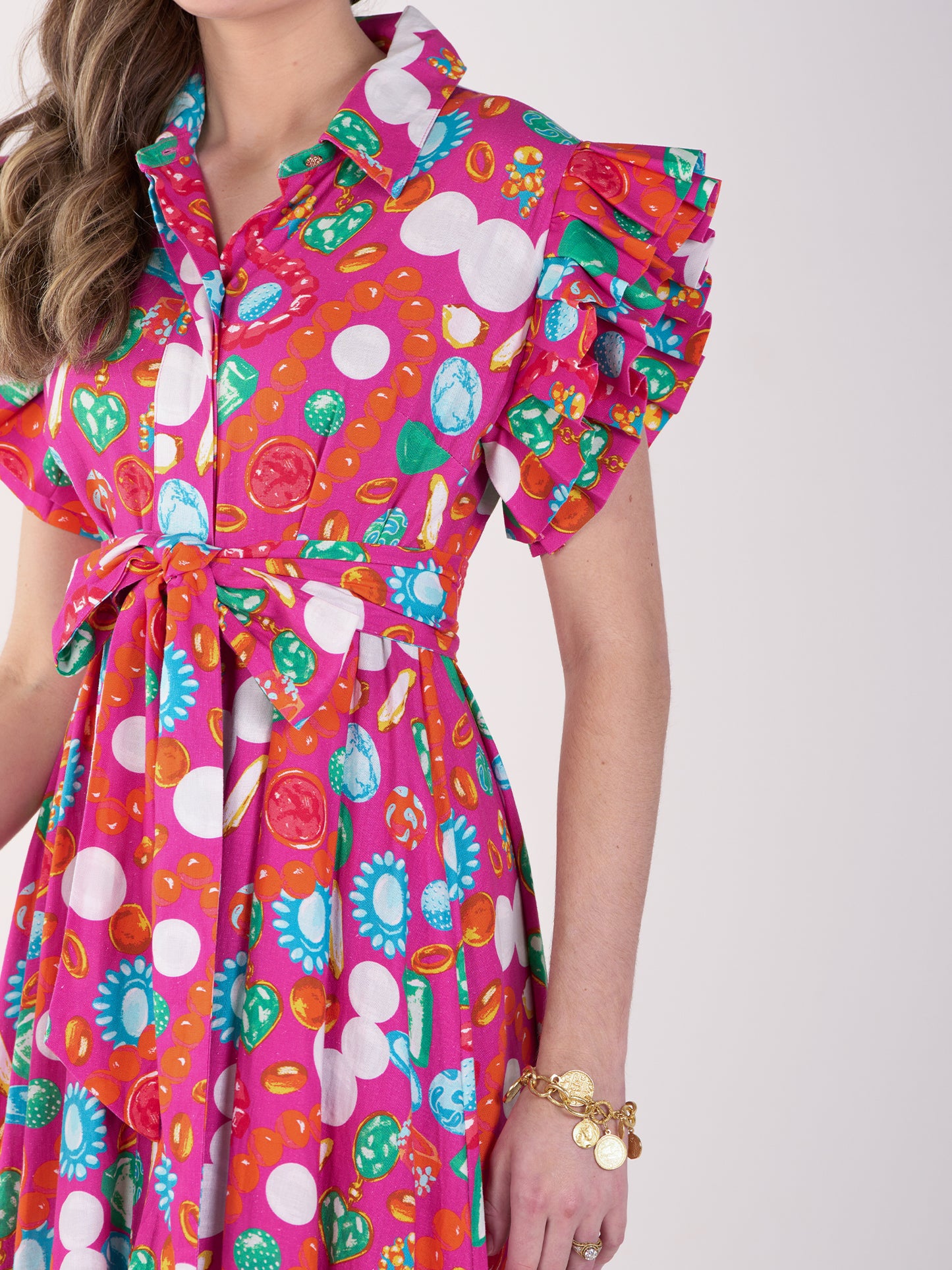 Emily McCarthy Anderson Dress in Jewelry Box Print