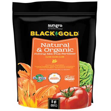 Black Gold N&O Potting Soil 8qt