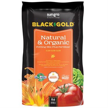 Black Gold N&O Potting Soil 16qt
