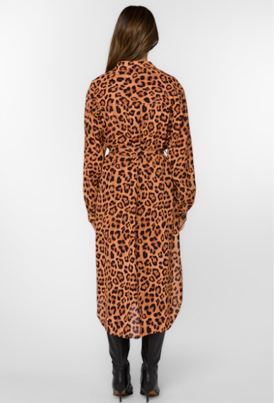 Velvet Heart Azula Midi Dress - Wild Leopard