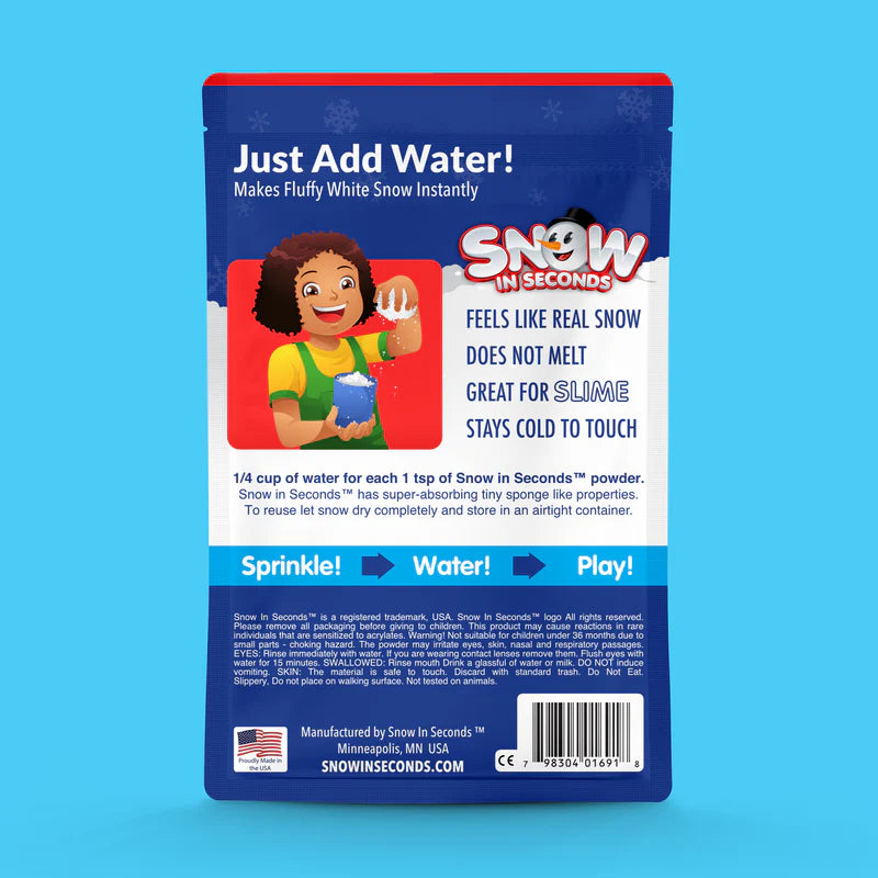 Children’s “Snow in Seconds”