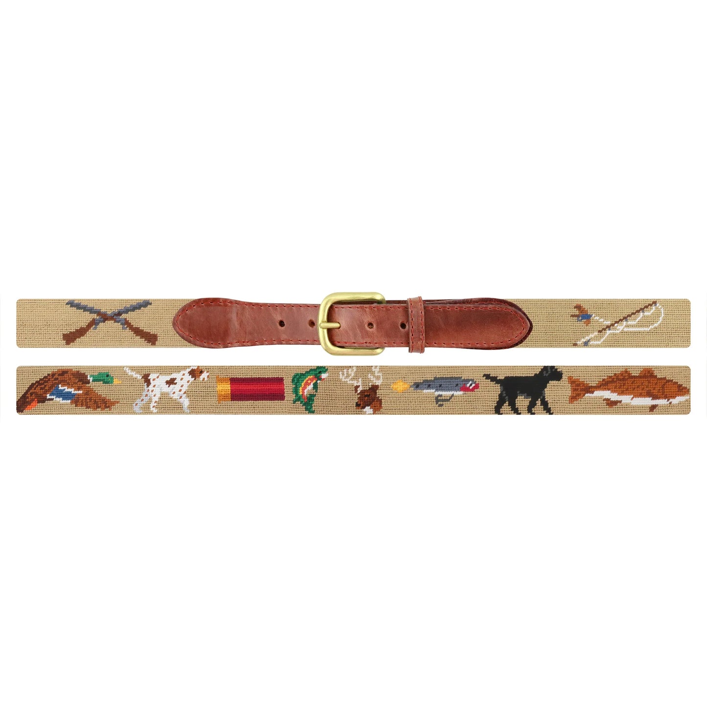 Smathers & Branson Southern Sportsman Belt – Dark Khaki | Men’s Premium Accessories