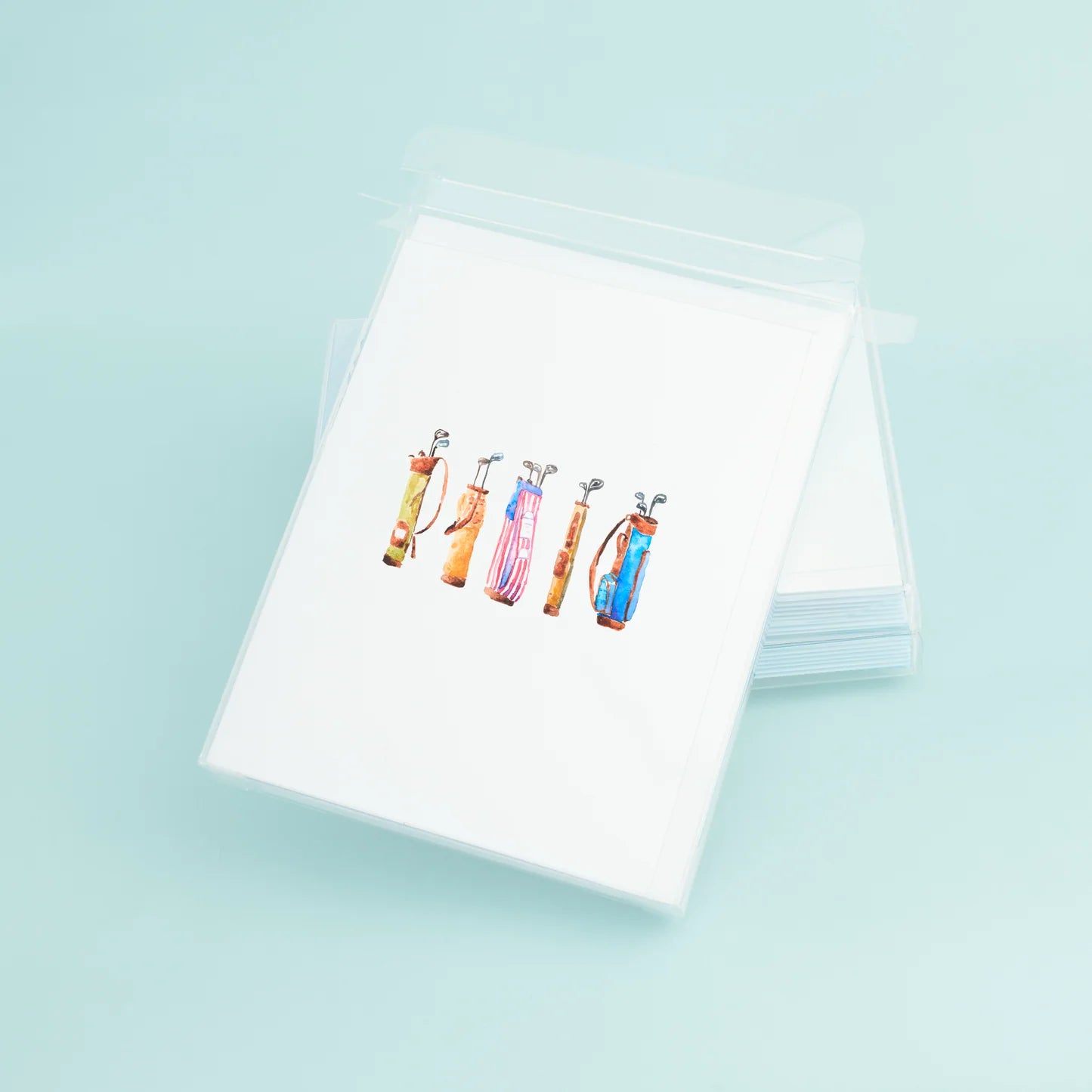 Golf Bags Cards (Set of 8 cards & 9 envelopes)