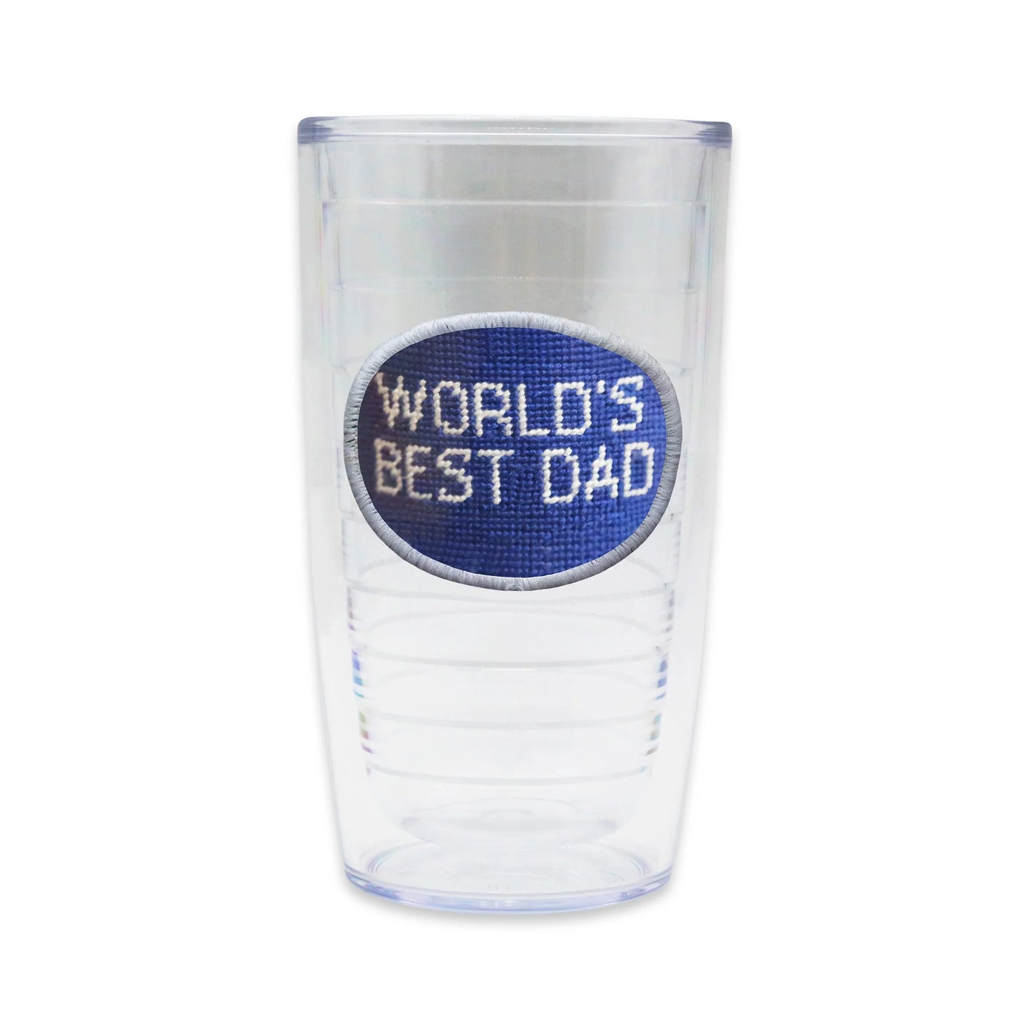 World's Best Dad Tumbler (Royal) (White Edge)