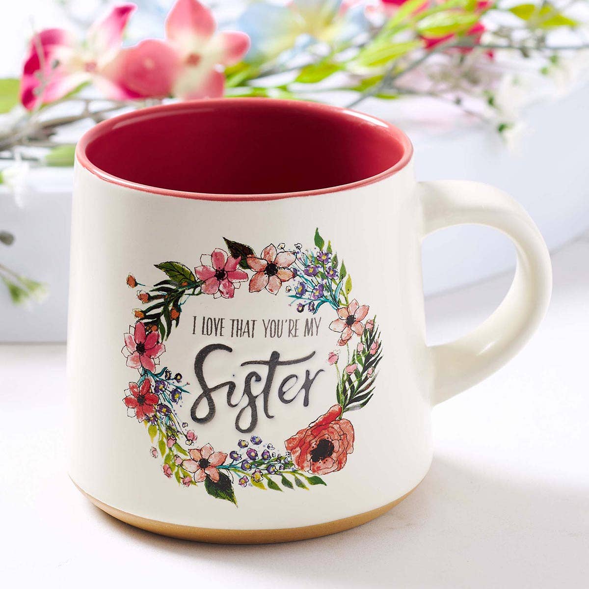 Sister Ceramic Coffee Mug with Clay-Dipped Base