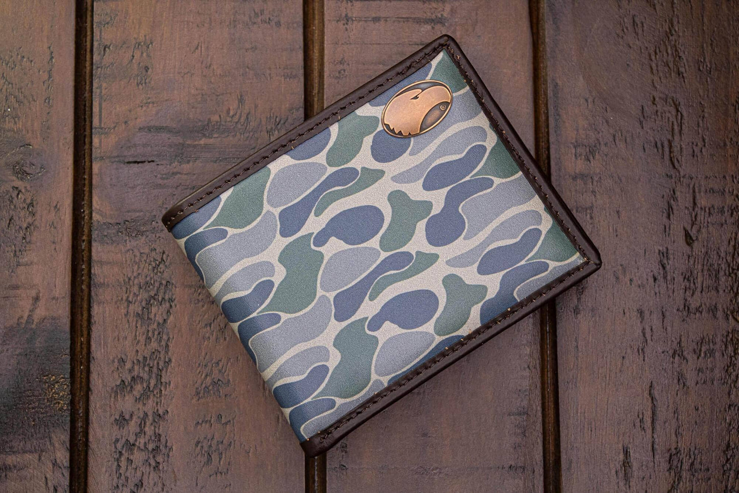 Georgia Southern Eagles Bifold Old School Camo Wallet.