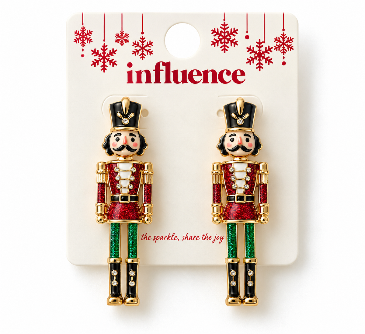 Marching Into Christmas Nutcracker Earrings 🎄❤️