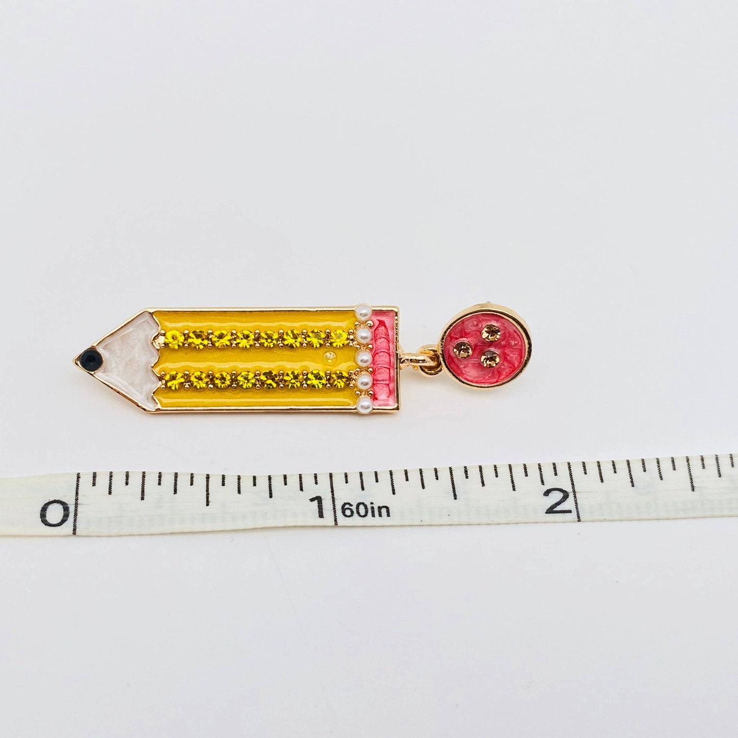 Rhinestone Pencil Earrings