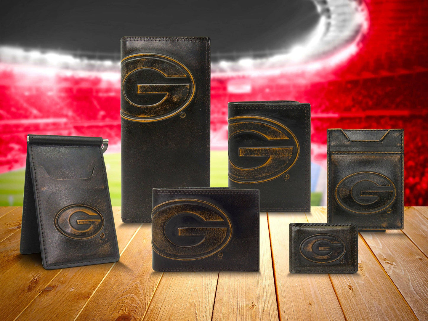Zep-Pro Georgia Bulldogs Full-Grain Leather Belt
