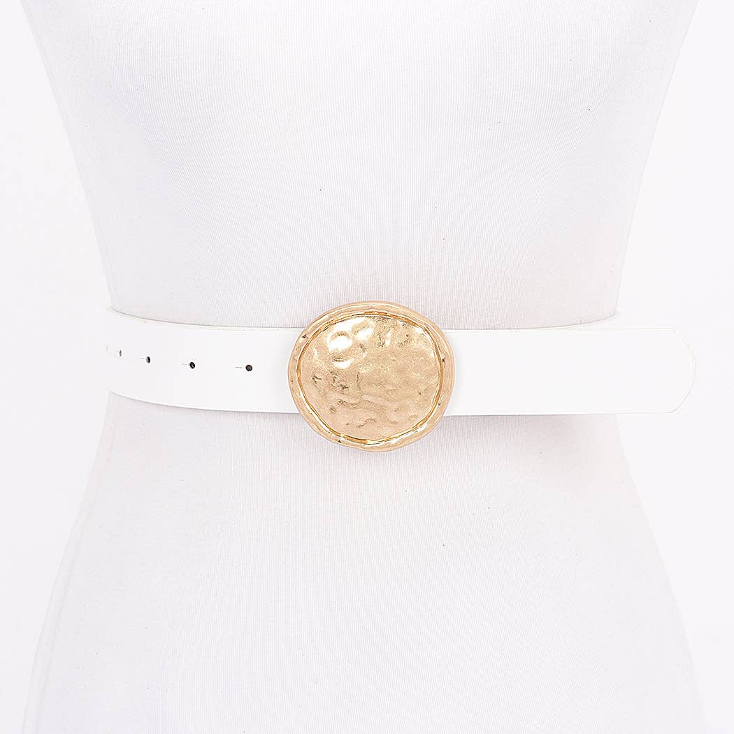 Metal Buckle Round Belt