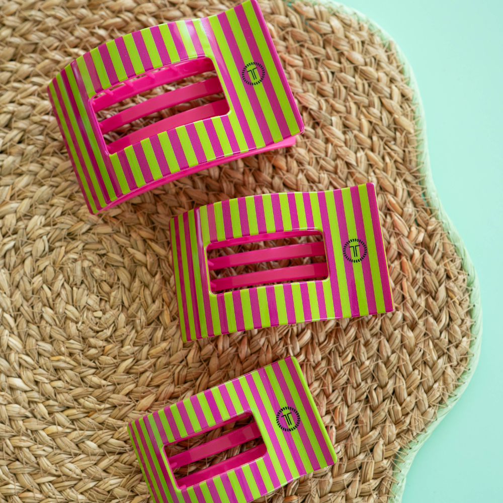 TELETIES® Summer Crush Large Flat Rectangle Hair Clip