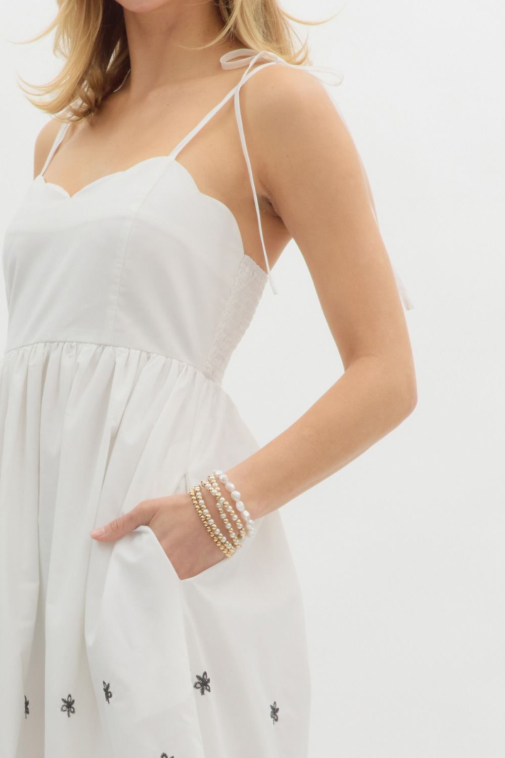 The Meadow Lace Hem Dress
