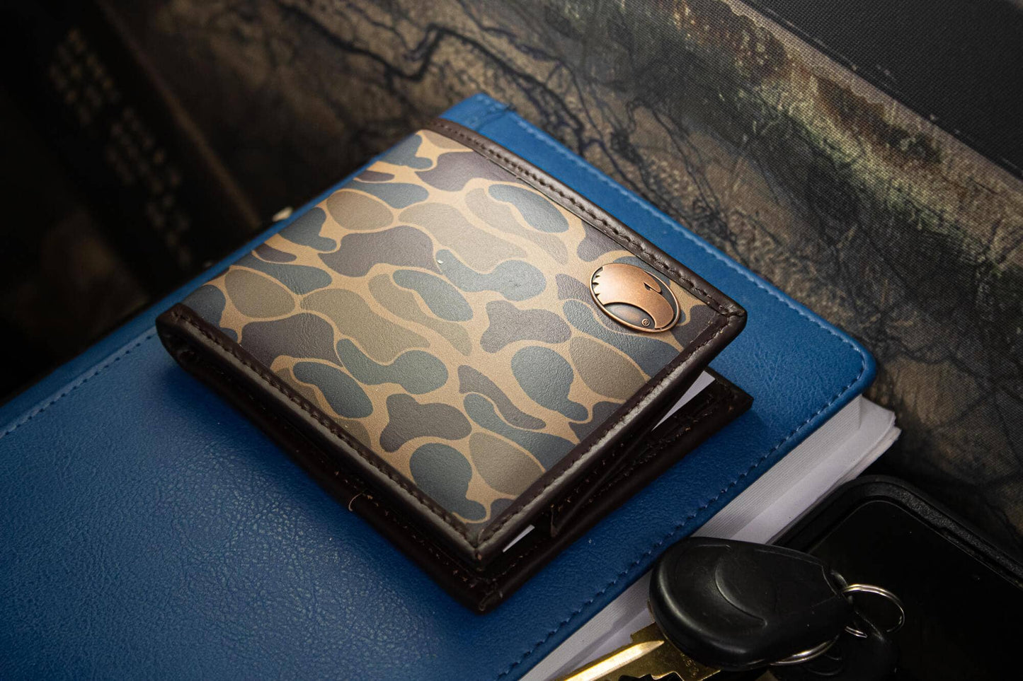 Georgia Southern Eagles Bifold Old School Camo Wallet.